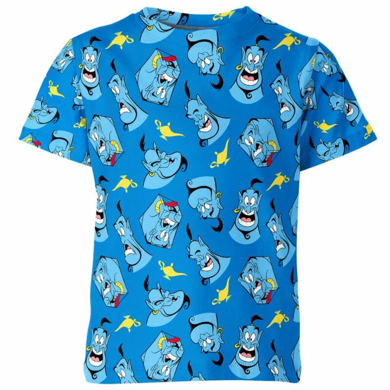 Genie Aladdin Disney all over print T-shirt