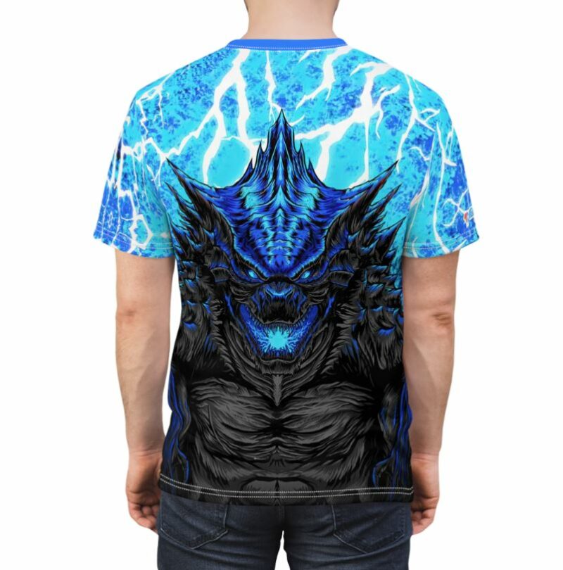 Blue Godzilla All over print T-shirt