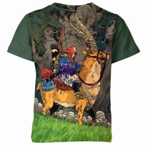 Ashitaka in Princess Mononoke From Studio Ghibli Shirt