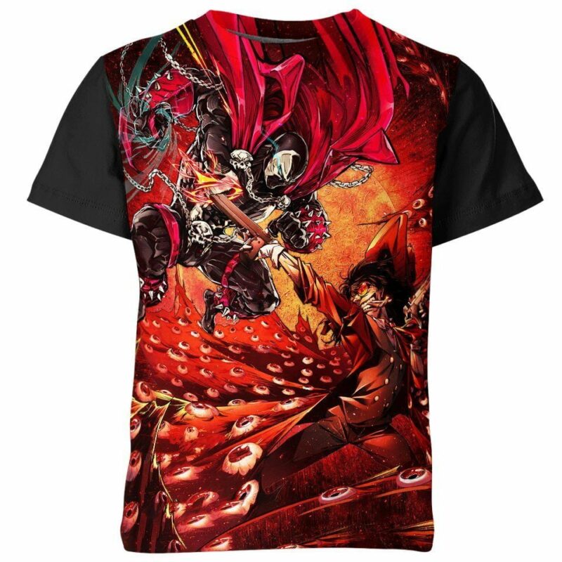 Spawn vs Alucard from Hellsing Shirt