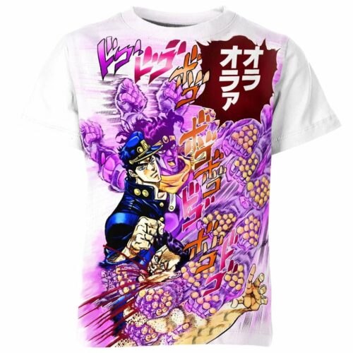 Jotaro Kujo And Star Platinum From Jojo's Bizarre Adventure Shirt