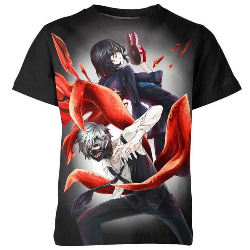 Kaneki Ken And Touka Kirishima From Tokyo Ghoul Shirt