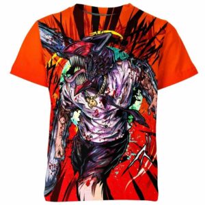 Pochita x Denji Chainsaw Devil From Chainsaw Man Shirt