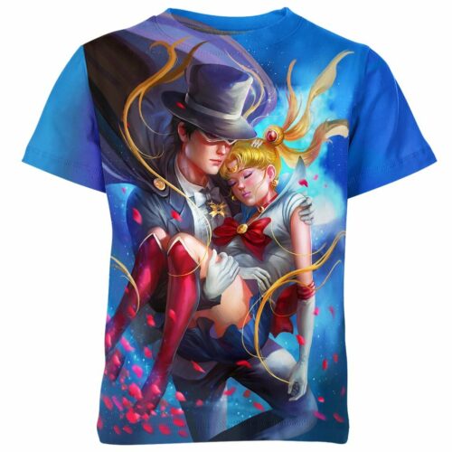 Tuxedo Mask And Usagi Tsukino From Sailor Moon Shirt