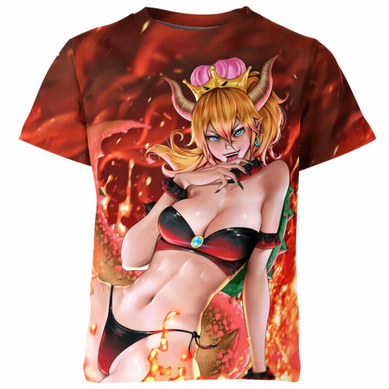 Bowsette Ahegao Hentai From Super Mario Shirt