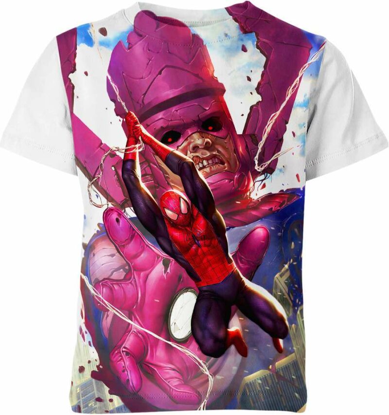 Galactus Vs Spider Man Shirt