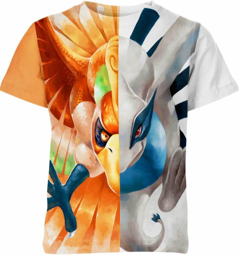 Lugia X Ho-Oh From Pokemon Shirt