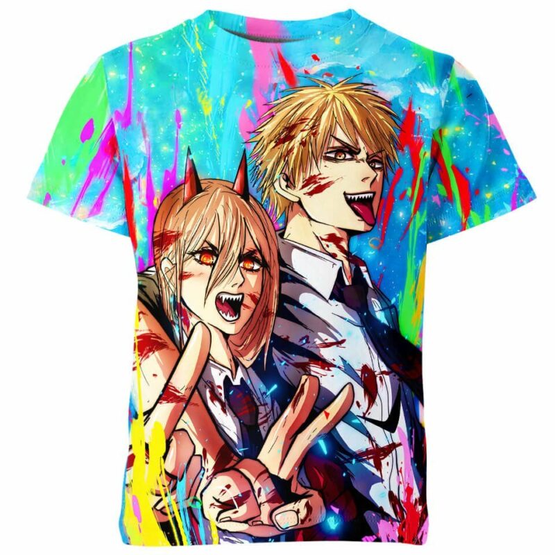 Denji and Power from Chainsaw Man Shirt