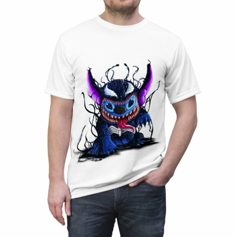 Symbiote Stitch all over print T-shirt