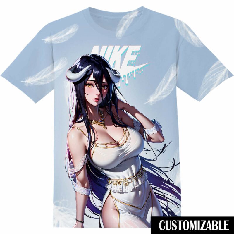 Customized Overlord Albedo Kawaii Tshirt Adult And Kid Tshirt