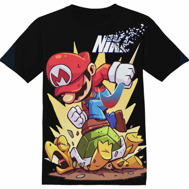 Customized Mario Fan Adult And Kid Tshirt