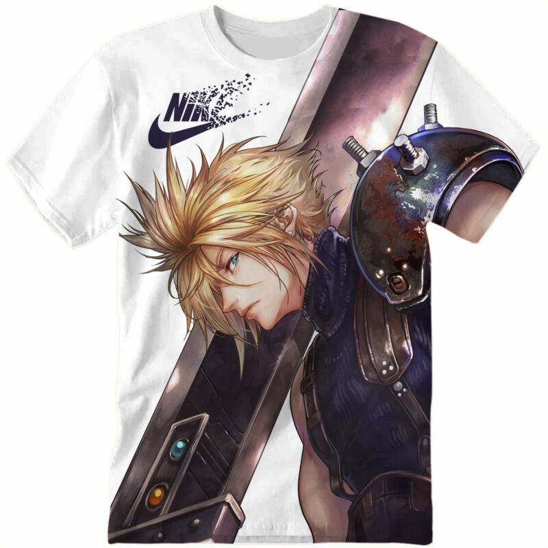 Customized Gaming Cloud Strife Final Fantasy Tshirt Adult And Kid Tshirt