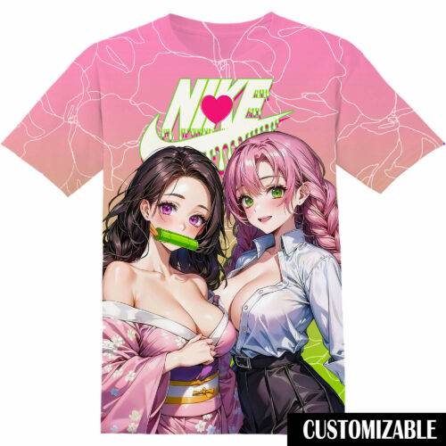 Customized Demon Slayer Nezuko Mitsuri Kawaii Tshirt Adult And Kid Tshirt