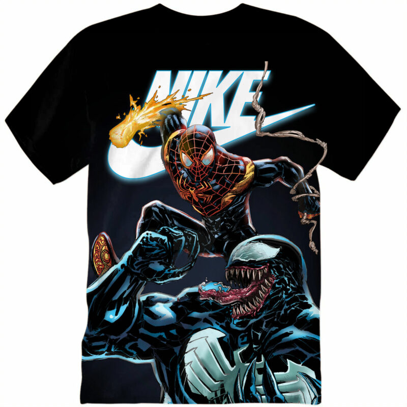 Customized Gift For Venom vs Spiderman Lover Adult And Kid Tshirt