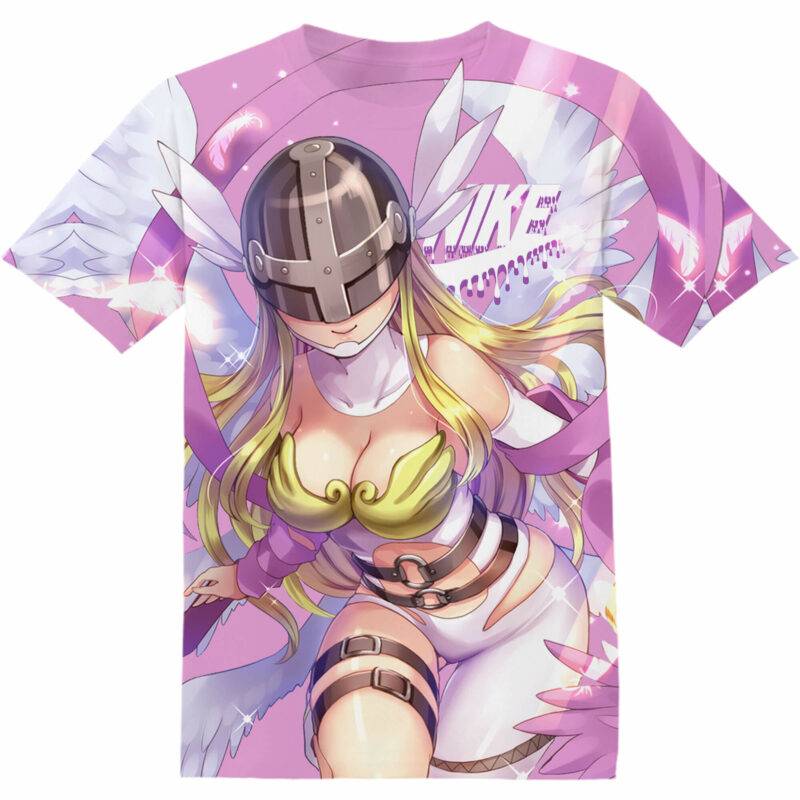 Customized Digimon Adventure Angewomon Kawaii Tshirt Adult And Kid Tshirt