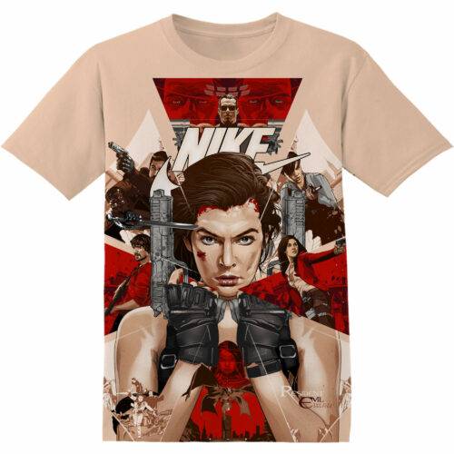 Customized Movie Gift Resident Evil Tshirt Adult And Kid Tshirt