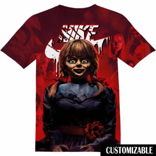 Customized Halloween Horror Annabelle Tshirt Adult And Kid Tshirt