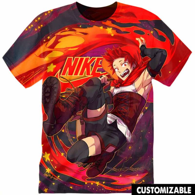 Customized My Hero Academia Red Riot Eijiro Kirishima Tshirt Adult And Kid Tshirt