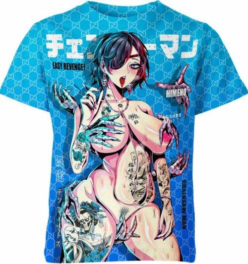 Himeno Chainsaw Man Ahegao Hentai Shirt