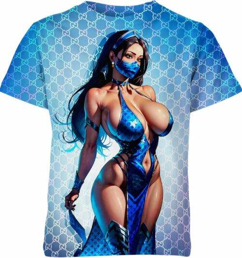 Kitana Mortal Kombat Ahegao Hentai Shirt