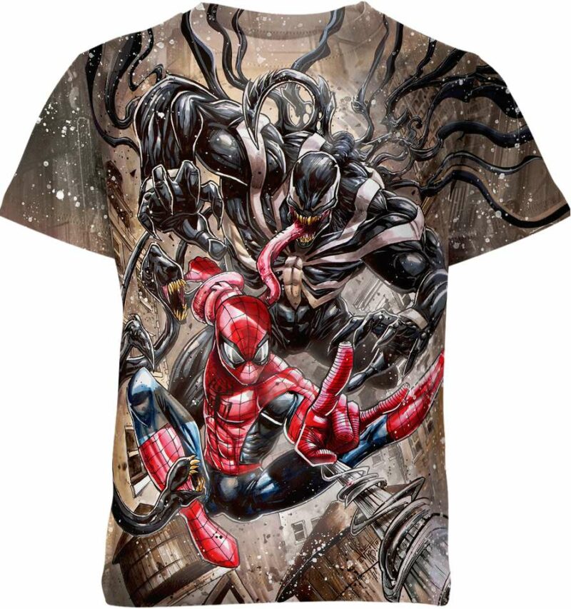 Spidey Vs Venom Marvel Comics Shirt