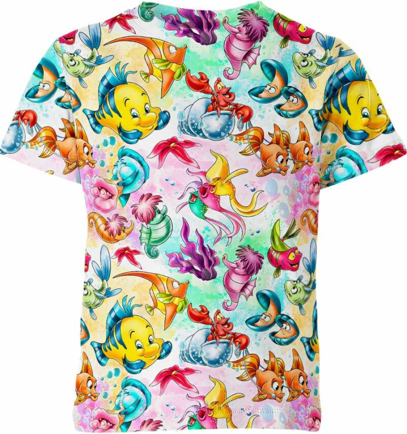 The Little Mermaid Characters Shirt