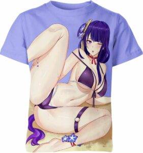 Raiden Shogun Genshin Impact Hentai Ahegao Shirt