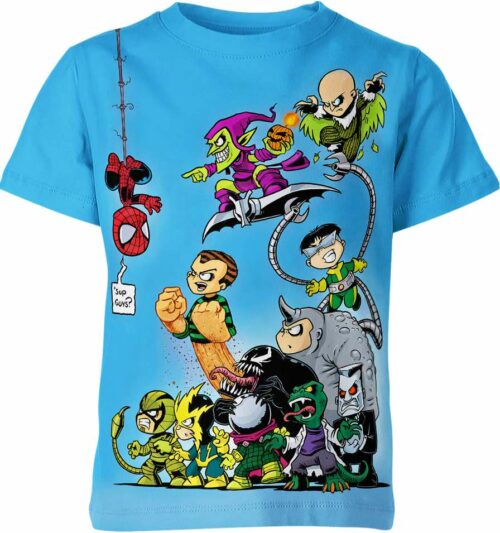 Spider-Man Vs All Villains Marvel Comics Shirt