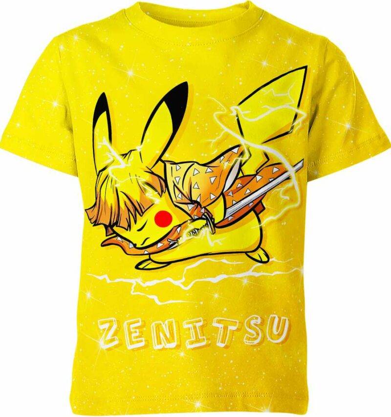 Zenitsu Agatsuma Pikachu Shirt