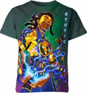 Static Shock DC Comics Shirt