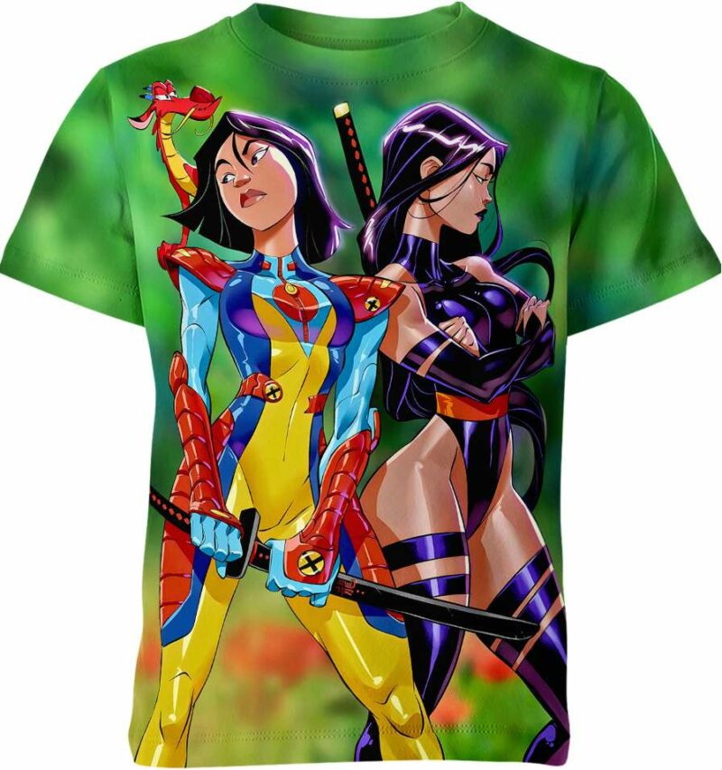 Mulan Psylocke Marvel Comics Shirt