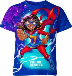 Black Woman Ms. Marvel Marvel Comics Shirt