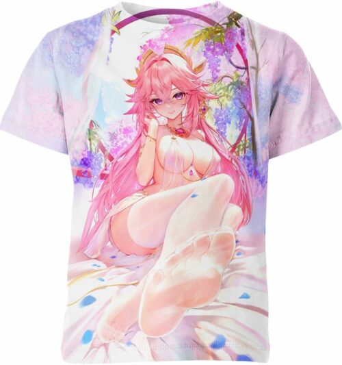 Yae Miko Genshin Impact Hentai Ahegao Shirt