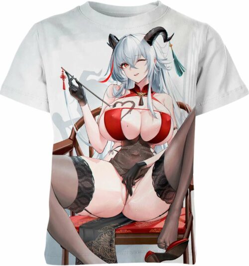 Aegir Azur Lane Hentai Ahegao Shirt