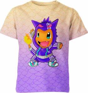 Pokemon Charmander Gengar Adidas Shirt