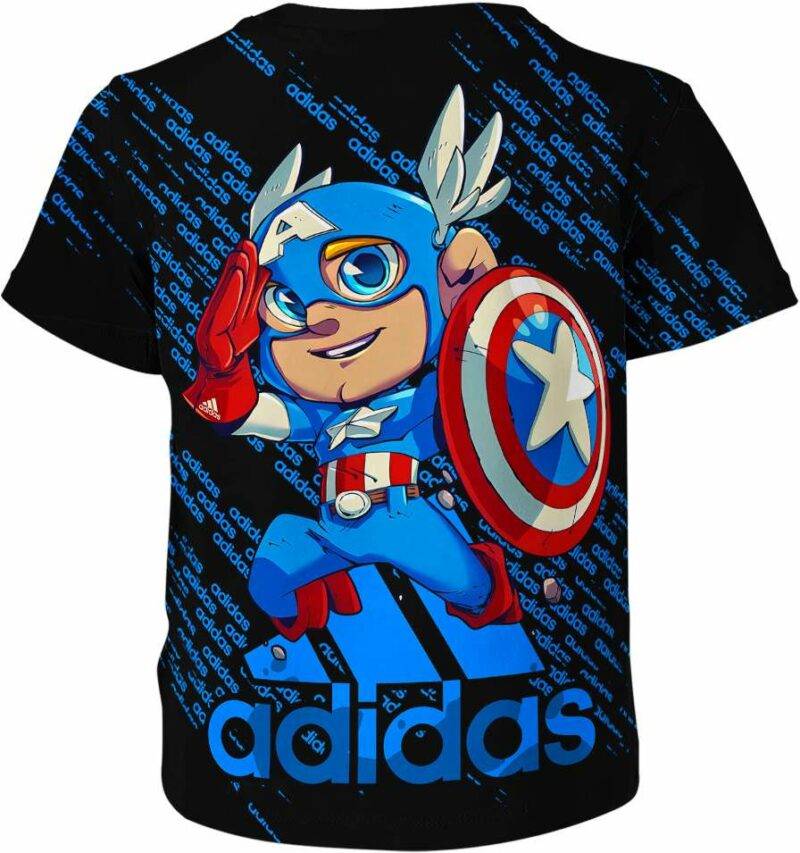 Captain America Adidas Marvel Comics Shirt