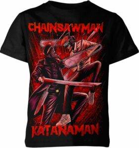 Katana Man And Chainsaw Man Shirt