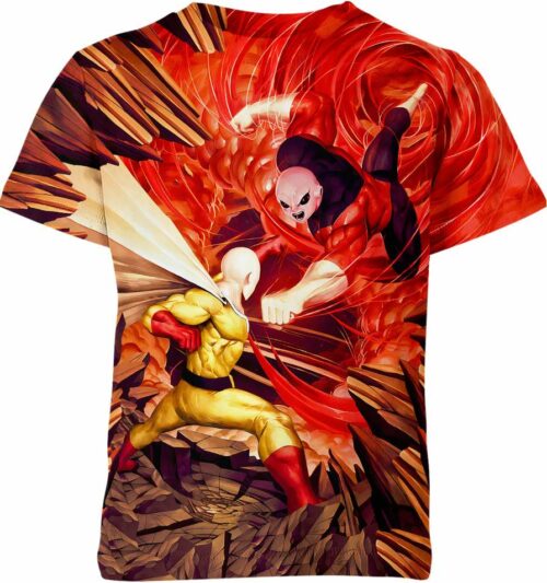 Saitama Vs Jiren Dragon Ball Z One Punch Man Shirt