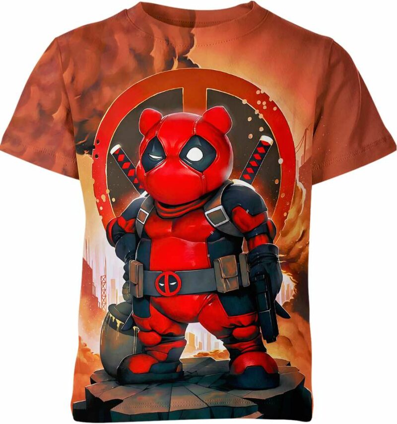 Winnie The Pooh Deadpool Marvel Comics Shirt