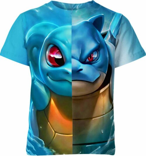 Squirtle Blastoise Pokemon Shirt