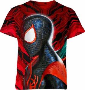 Miles Morales In Spider Man Universe Marvel Comics Shirt