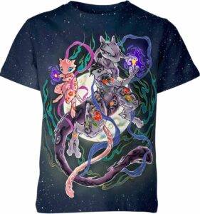 Mew And Mewtwo Pokemon Shirt