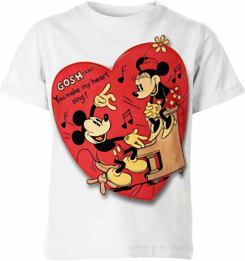 Mickey Mouse And Minnie Mouse Shirt