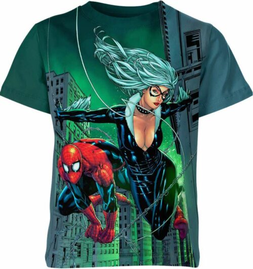 Spider Man Black Cat Marvel Comics Shirt