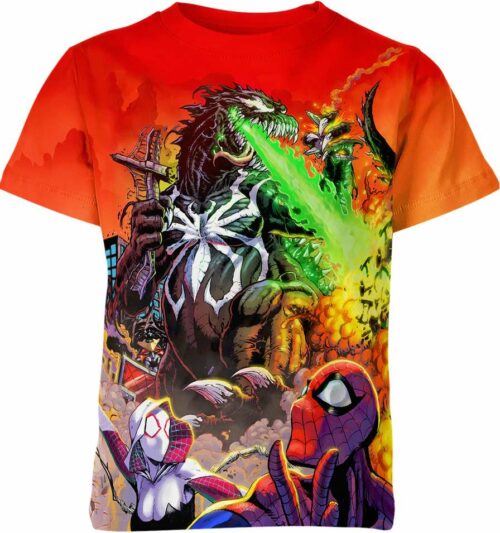 Marvel'S Godzilla Venomized Marvel Comics Shirt