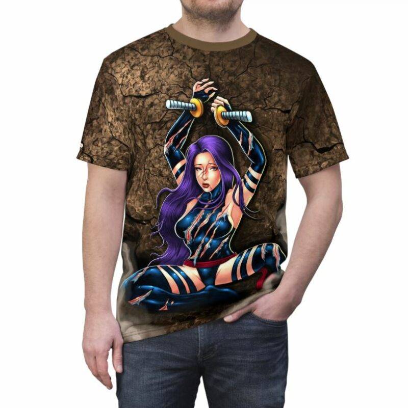 Psylocke Betsy Braddock Ahegao Hentai Marvel Comics Shirt