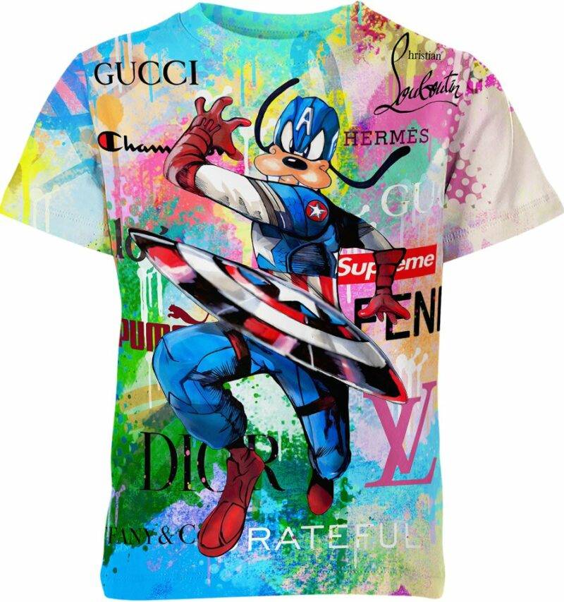 Goofy Captain America Shirt