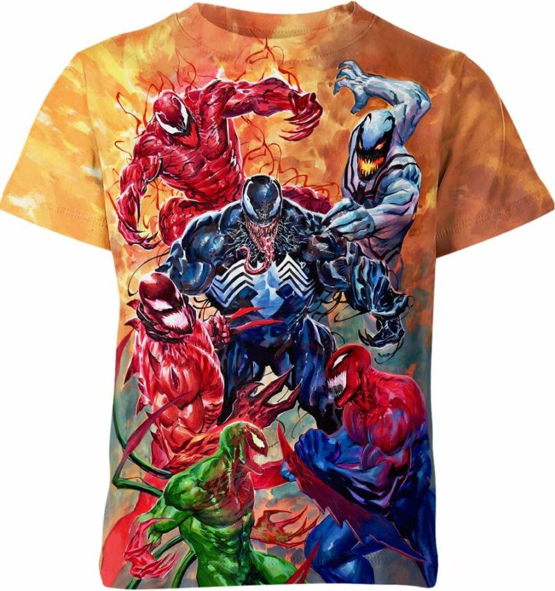 Venom And Carnage Marvel Comics Shirt