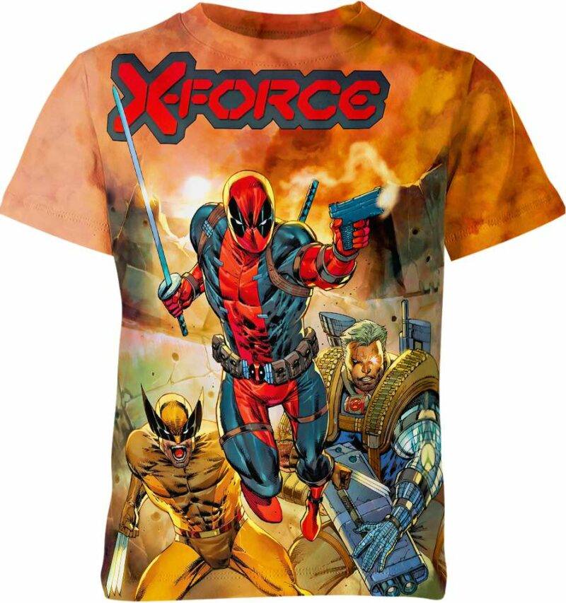 Deadpool Wolverine Cable Marvel Comics Shirt