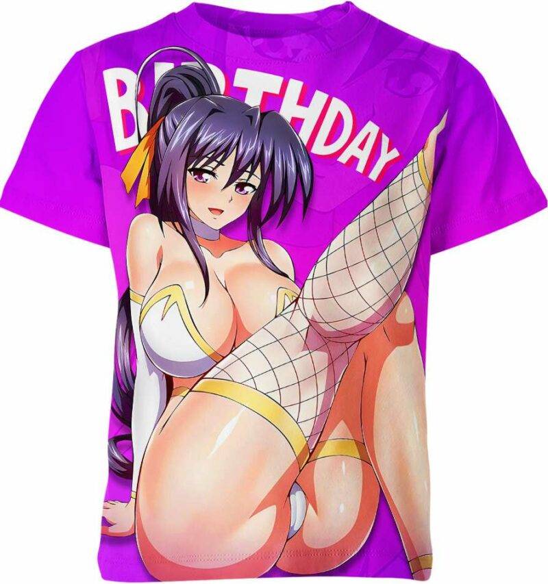 Akeno Himejima High School Dxd Ahegao Hentai Shirt